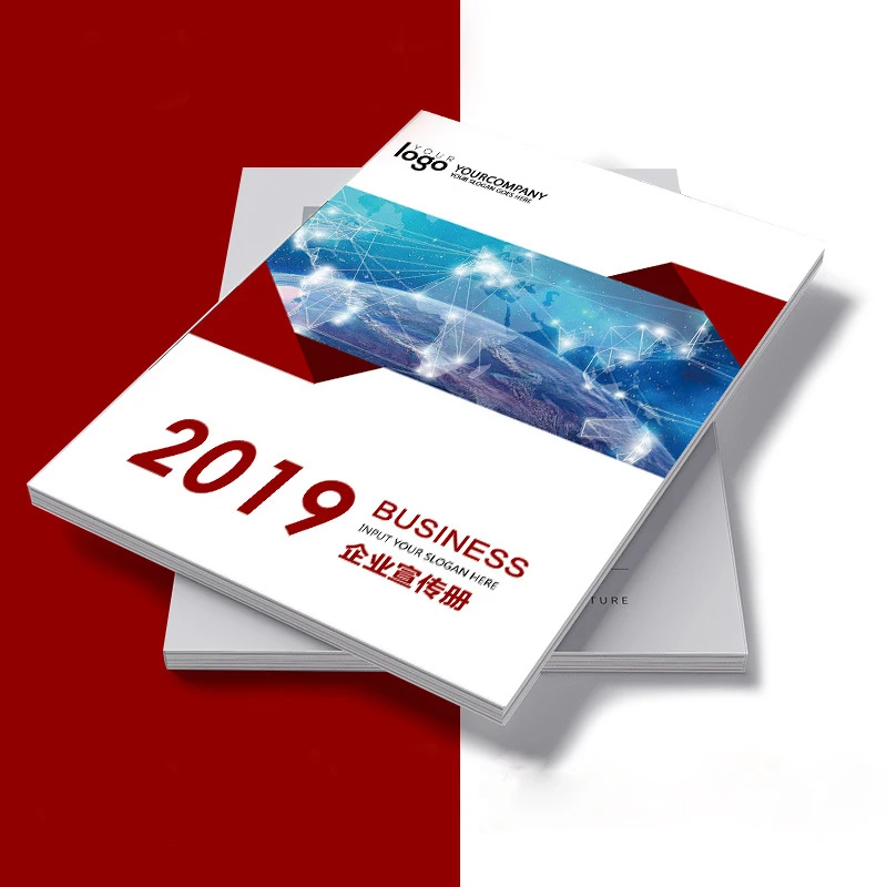 Custom. Professionele Aangepaste Gevouwen Folder Afdrukken Promotie Map Zak