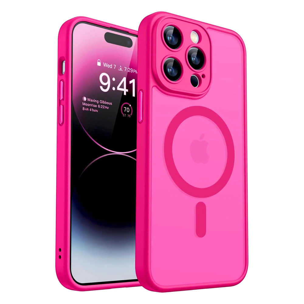 Luxury Matte Translucent Shockproof Magnetic Case For iPhone 17 Pro Max 16 15 14 Plus 13 12 11 Pro M