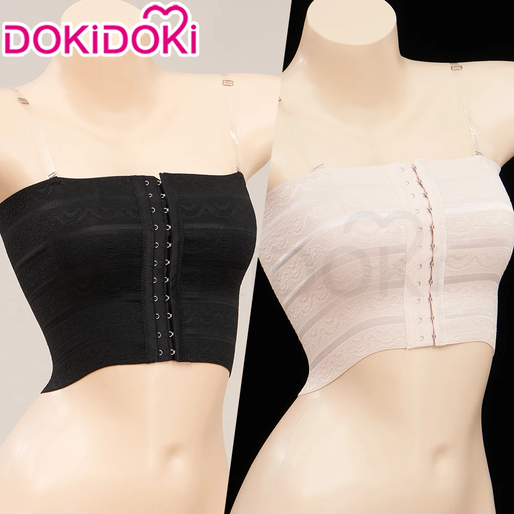 IN STOCK Chest Bust Tube Binder Cosplay Accessories DokiDoki Cosplay Props Skin Color Corset With Transparent Shoulder Strap