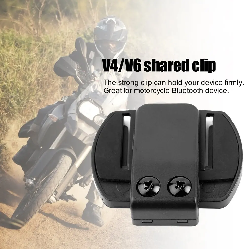 Pince de haut-parleur de microphone pour appareil de moto, accessoire de casque, ensembles de sauna universels, pinces d'interphone, V4, V6