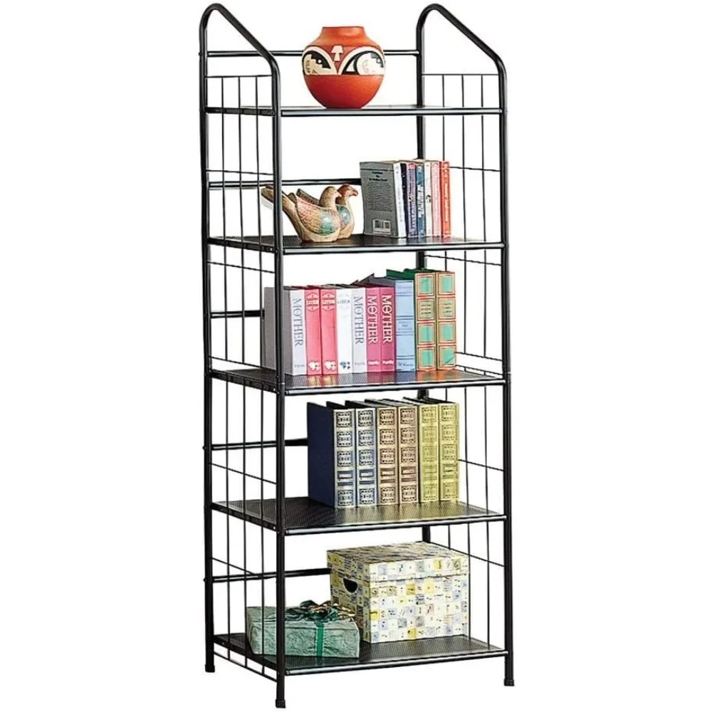 

Coaster Home Furnishings 2895 5-shelf Metal Bookcase, Black