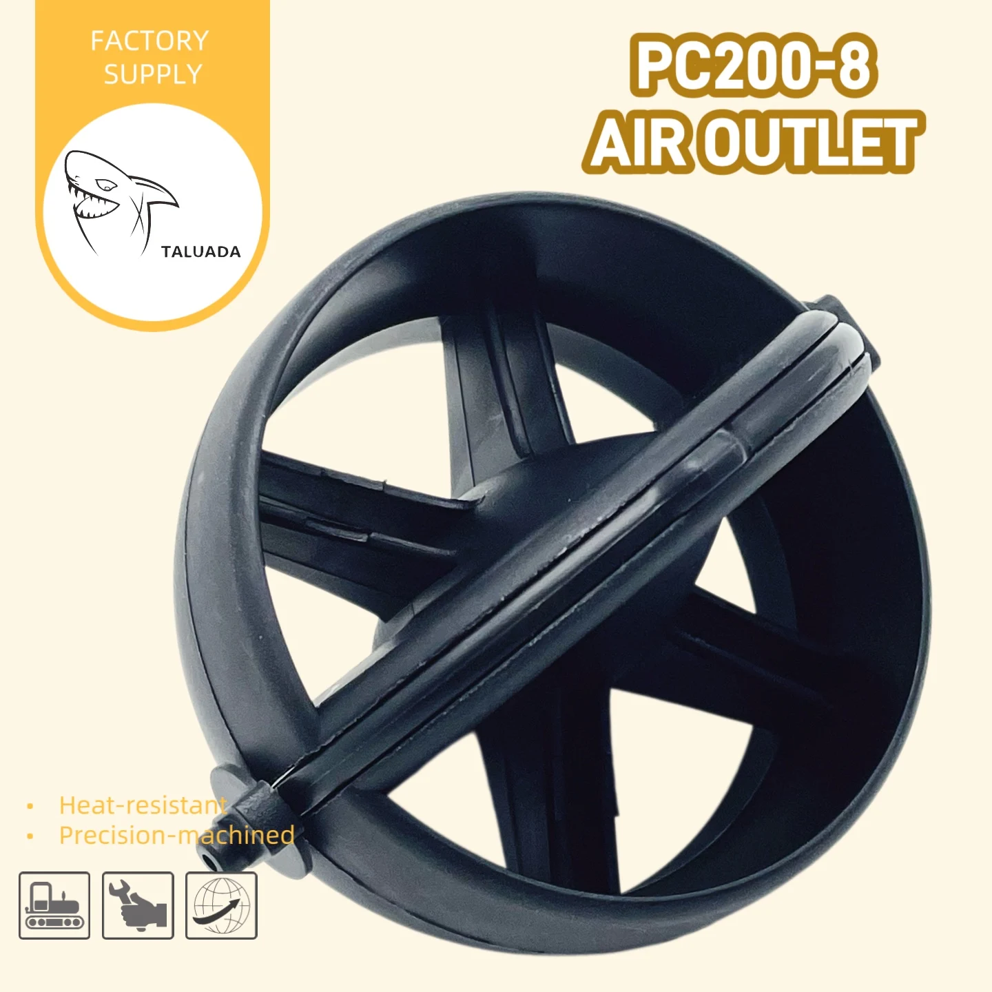 20Y-53-12240 Air Conditioning Vent For PC200 PC210 PC220 240 300 360-8 Excavator AC instrument Outlet 20Y5312240 Durable Plastic