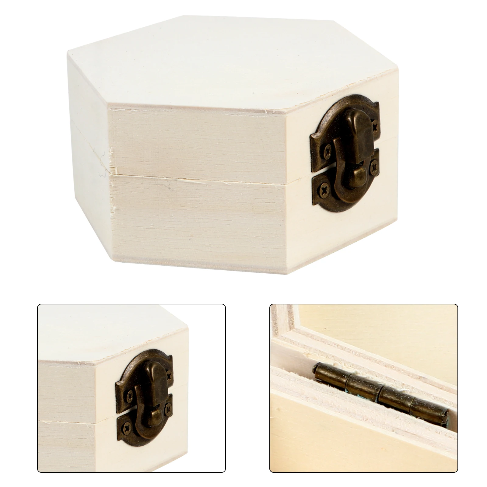 

2Pcs Storage Boxes Natural Wood Material Smooth Finish for Jewelry Gift Packing Preserved Flower Storage Box Decorative Home