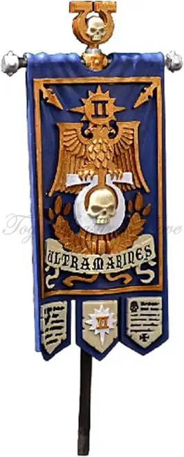 【맞춤형】JOYTOY 40k 1/18 액션 피규어 액세서리 군사 깃발 배너 1개