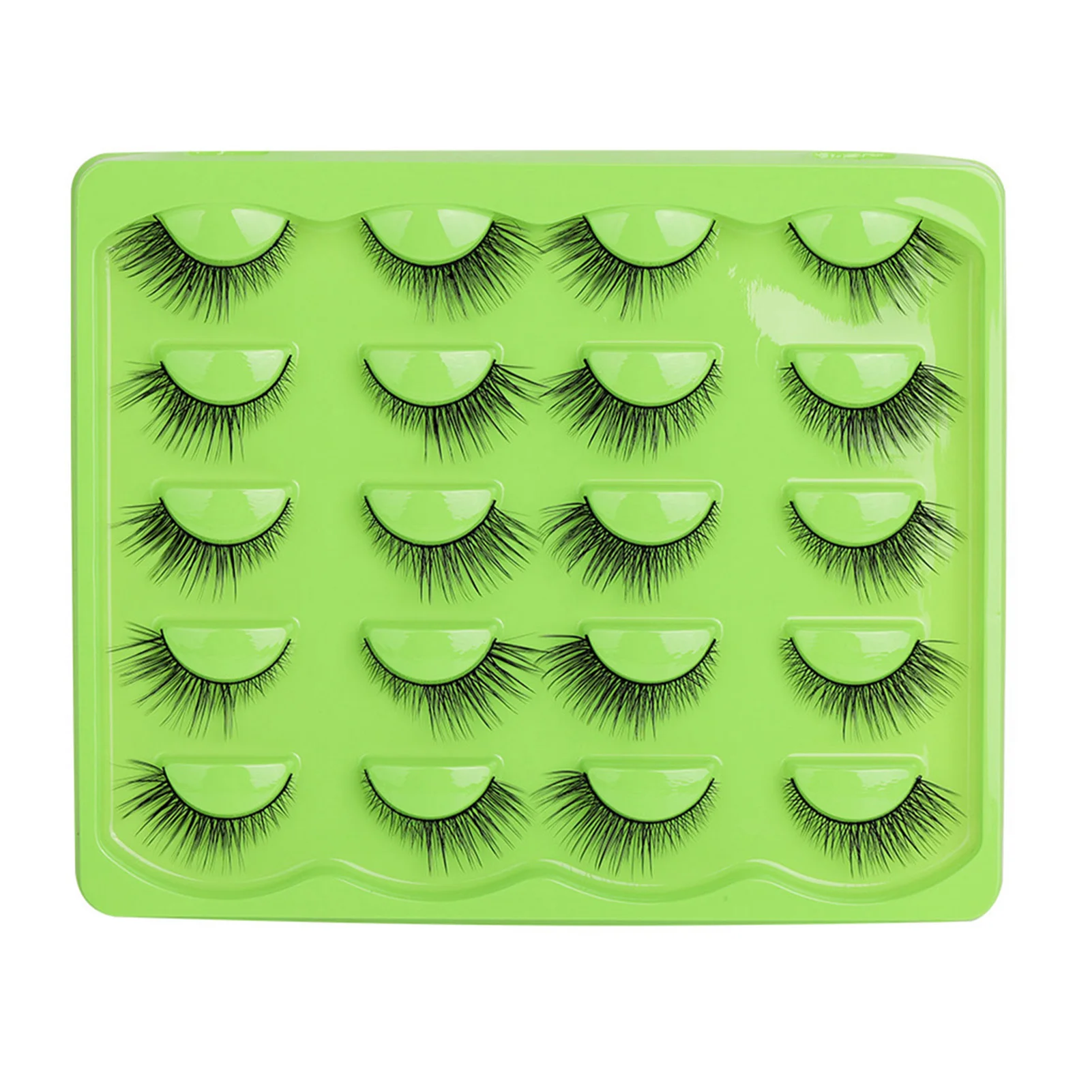 フォックススタイルつけまつげ ブラック 太くカールしたつけまつげ ソフトな漫画風つけまつげ デイリーメイクやステージメイク用