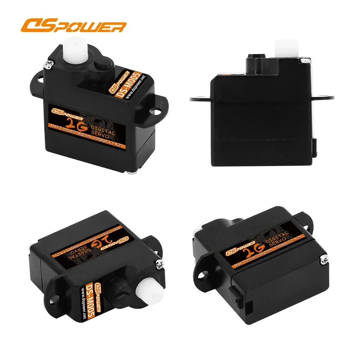 Dspower 2g engrenagem de plástico digital mini servo jr/jst plug para rc carro barco avião asa fixa quodcopter robô modelo peças de brinquedo