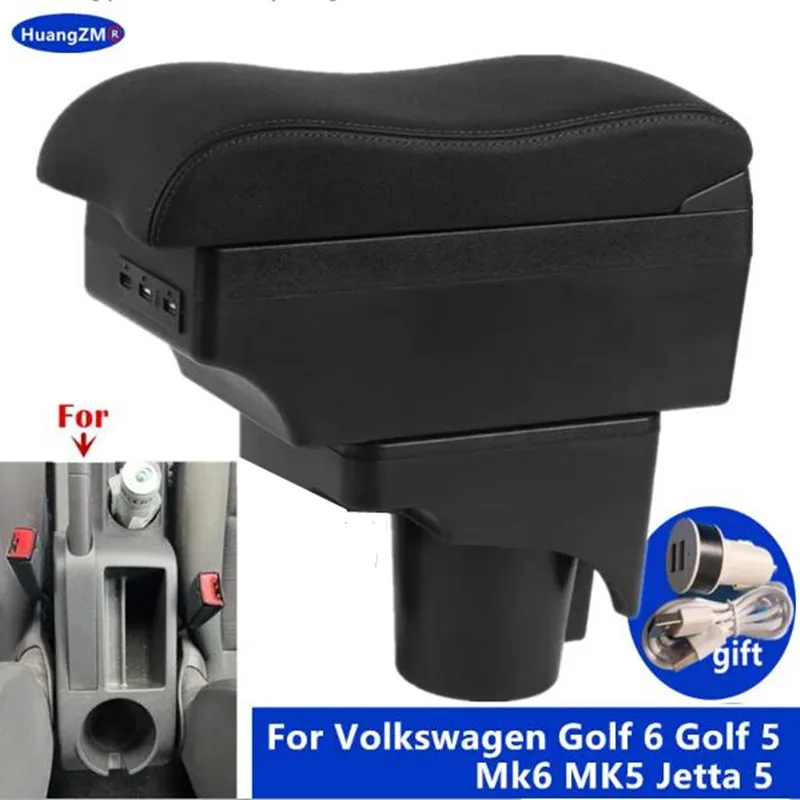 Auto Armlehne Für Volkswagen Golf 6 Armlehne Box Für VW Golf 6 Golf 5 Mk6 MK5 Jetta 5 Für VW Sagitar Lagerung Box Innen details