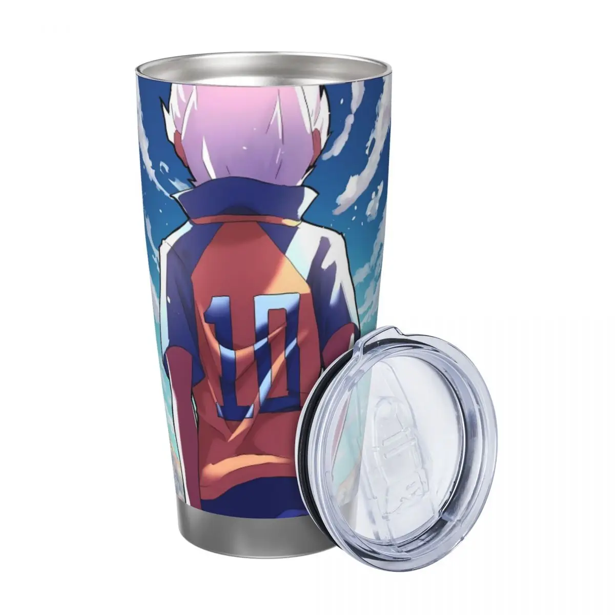 Hot Game Inazuma Eleven 20oz Stainless Steel Car Mug Straw Thermal Iced Travel Cup Vacuum Insulated Coffee Hot Cup