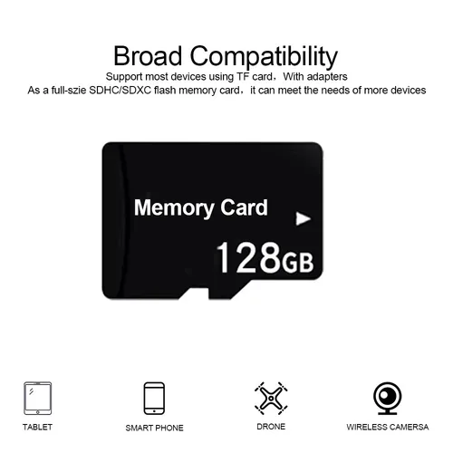 Imagen 2 del producto 10 tarjetas TF 128GB 32GB 64GB 16G 8G 4GB tarjetas SD para cámaras, dispositivos digitales, tarjetas de memoria flash y tarjetas TF para teléfonos móviles