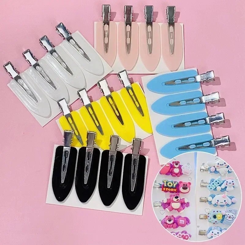 

Кремовый клей «сделай сам», бесшовная шпилька для волос, зажим для нижней части, цветной матовый зажим для утконоса, заколка для волос «сделай сам», шпилька для волос, аксессуары для волос