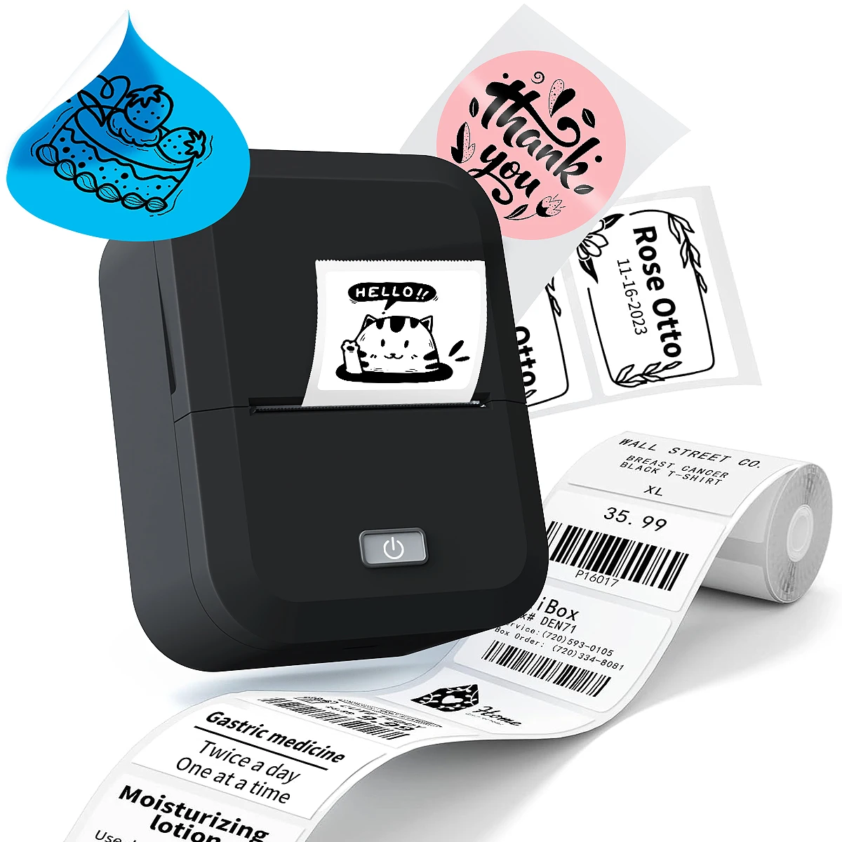 طابعة ملصقات Marklife B21 B1 X2 طابعة ملصقات حرارية بلوتوث طابعة ذاتية اللصق بدون حبر للهدايا/إبداعية ذاتية الصنع/وضع علامات #1