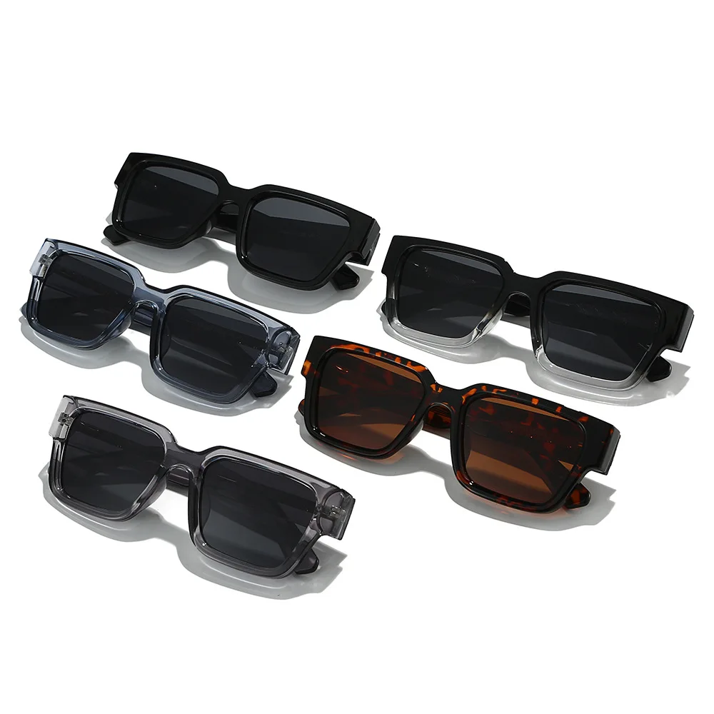 JNPCXI جديد الاستقطاب مربع الرجال النظارات الشمسية الرجعية المسامير TR90 النساء رمادي ظلال UV400 نظارات شمسية