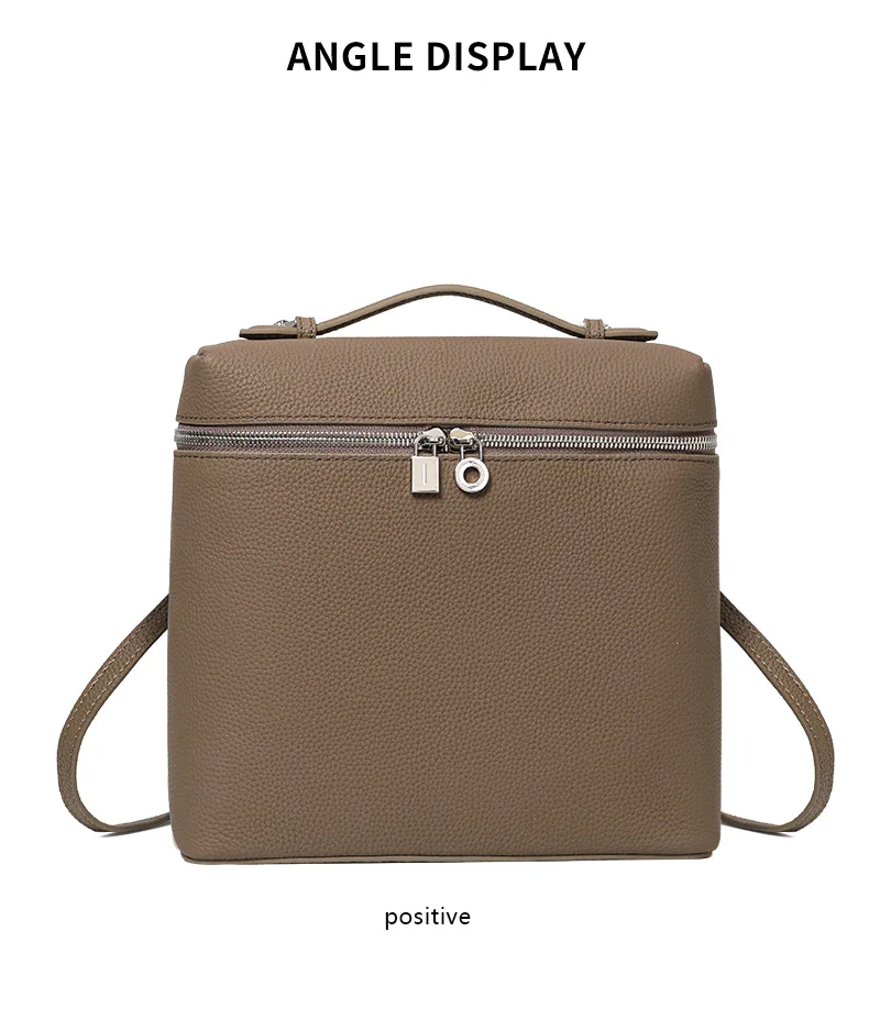 Hochwertiger Lederrucksack für Damen, Neues Modell 2026, Modische Große Echtledertasche für Pendlerinnen – Detail 9