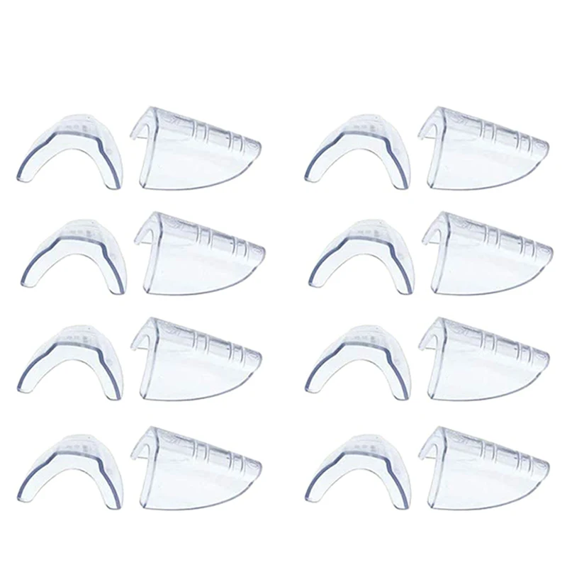 8 Pairs Safety Eye Glasses Side, Slip on Clear Side Shield for Safety Glasses- Fits Most Eyeglasses(M-L)