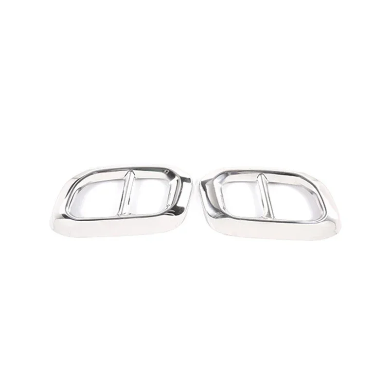 For 2020-2022 Mercedes-Benz GLC GLE GLS W167 X253 X167 stainless steel tail throat exhaust muffler pipe cover paper accessories