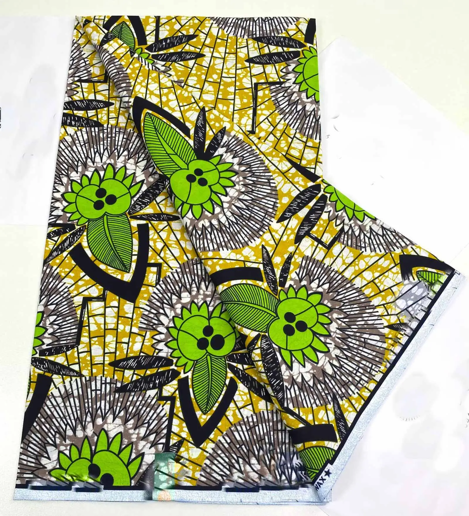 Precios al por mayor 2024 último 100% algodón tela estampada de cera real africana garantizada auténtica cera ankara estilo nigeriano