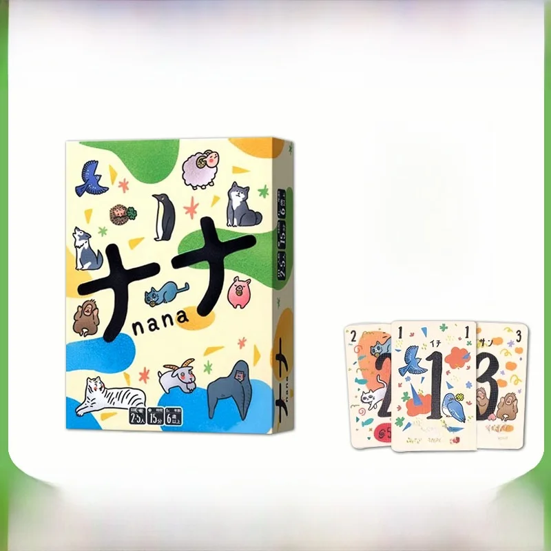 

Nana777 Tabletop Game Card Chinese Version 25 Players Joyful Parent-Child Memory Wool Game Family Casual Gathering