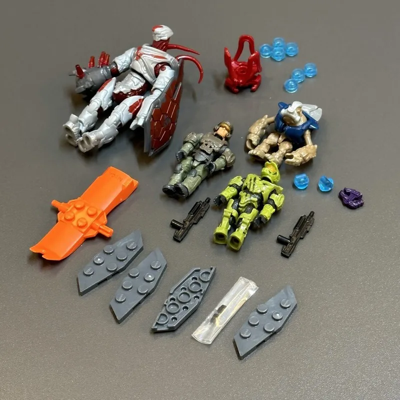 Новый Mega Construx Bloks Infinite Series UNSC WASP Onslaught Set Master Chief Banished Hunter Grunt Мини-фигурка только игрушки