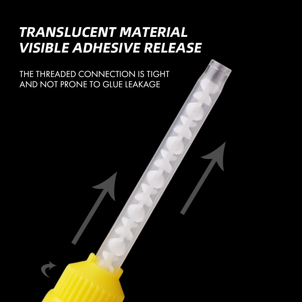 Dental Impression Mixing Tips Disposable Materials Lab Silicone Gun Rubber 1:1 Intraoral Tip Mixing Tube Nozzles Dispensing Head