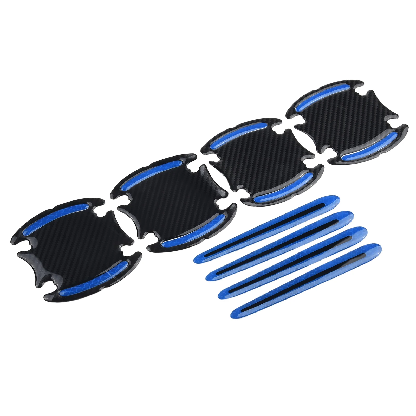 Car Door Handle Bowl Scratch Guards 8 Pieces Set with Reflective Technology for Added Safety and Paint Protection