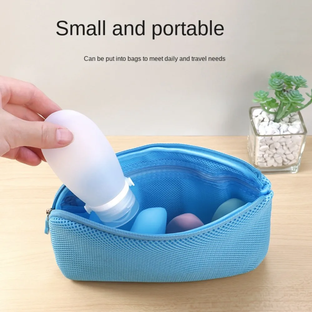 Silicone Refillable Bottles Split Bottle Leak proof strap Empty Bottle 30ml 60ml 90ml Portable Squeeze Container