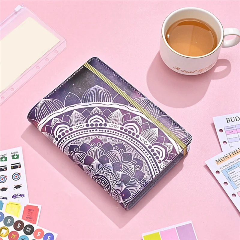 Popular 1 conjunto de pasta de orçamento A6, pasta de orçamento com envelopes com zíper, A