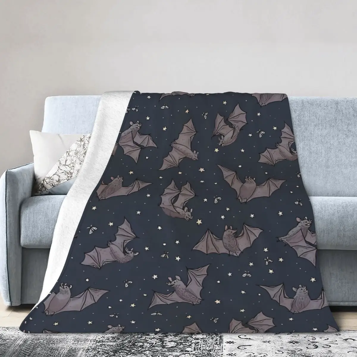 A Frolic Of Bats Warm Flange blankets Soft and comfortable blanket picnic blanket birthday gift