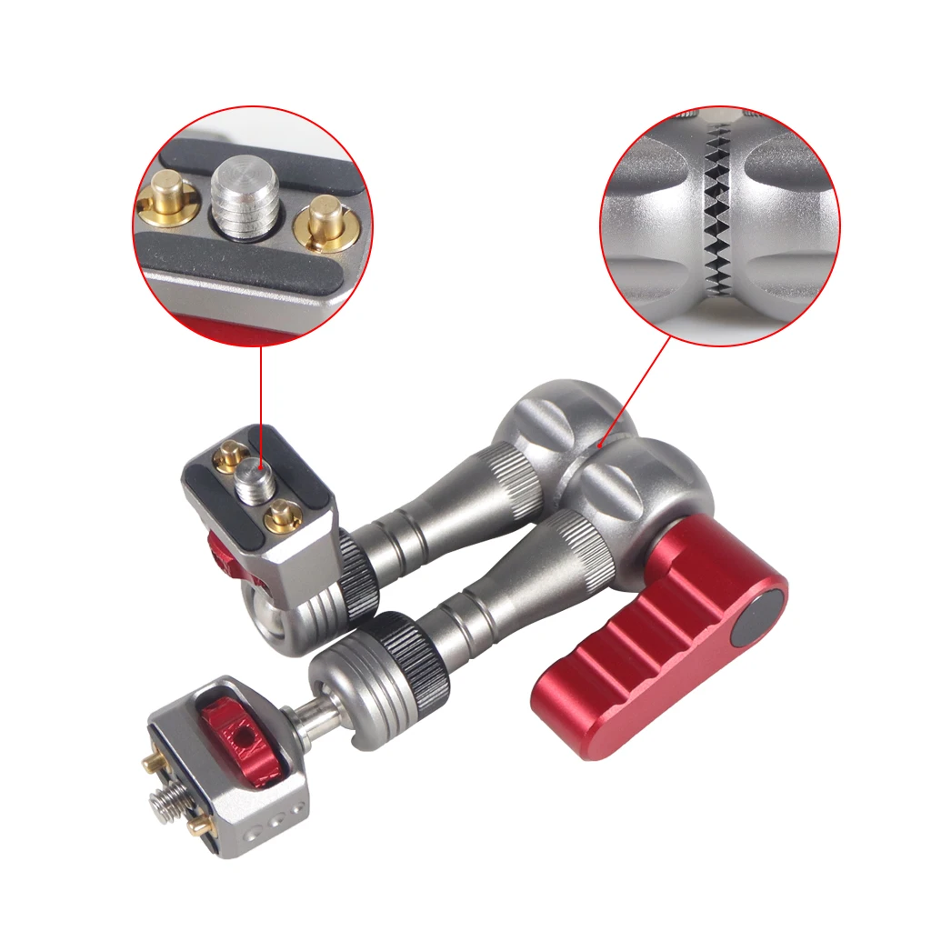 Handpumpe Vakuum Saugnapf 1/4 "3/8" arri Ortung Loch Kamera Stabilisator Halterung für gopro insta360 Auto Lampe Stand halterung – Detail 33