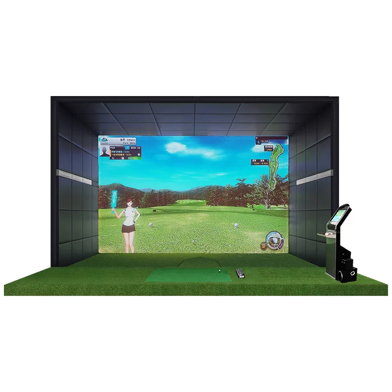 PGM Global Door-to-Door Installation China Origin Model MNQ003 Indoor Golf Simulator Equipment High-Speed Camera 4K Laser 3D