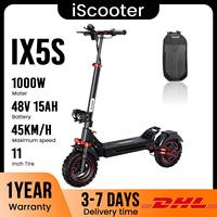 IScooter Folding Electric Scooter with 1000W Motor,48V Battery,45KM/H,60-65 KM PAS Range,11\