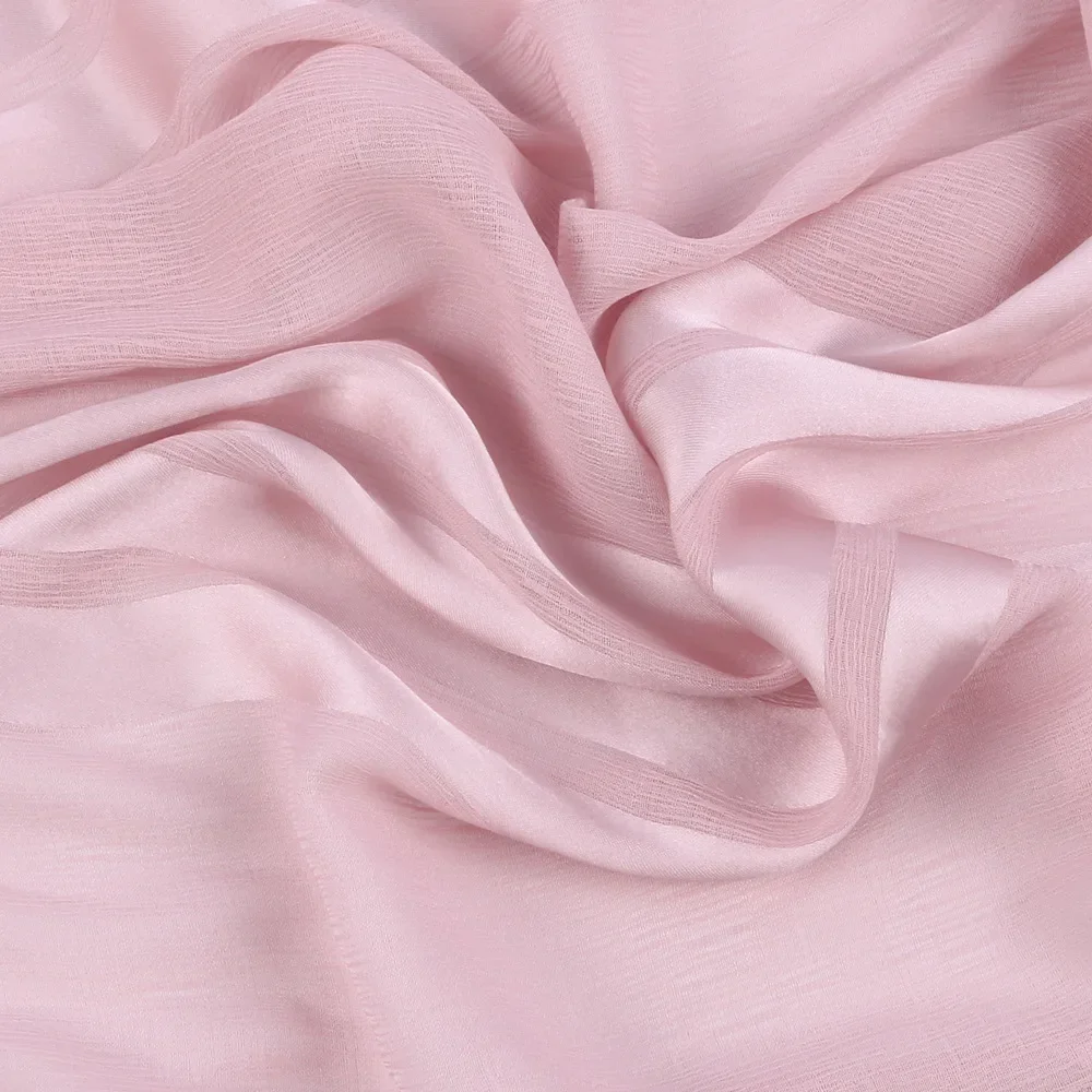 イスラム教徒のシマーストライプヒジャーブ女性シフォンスカーフサテンストライプシルク感サテンスカーフ無地ターバンヘアラップ