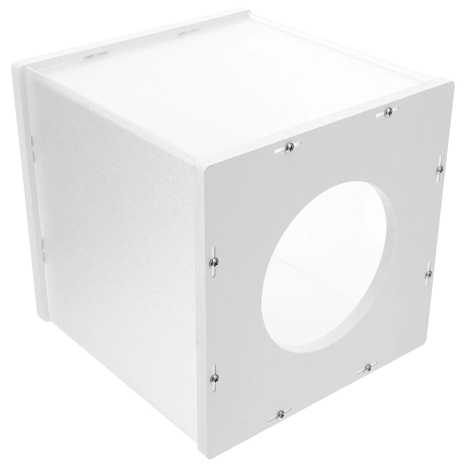 Boîte à tombolas en acrylique transparent givré 20 cm carré – Support pour billets de loterie, collectes de fonds, vote en classe, événements caritatifs – Transparente