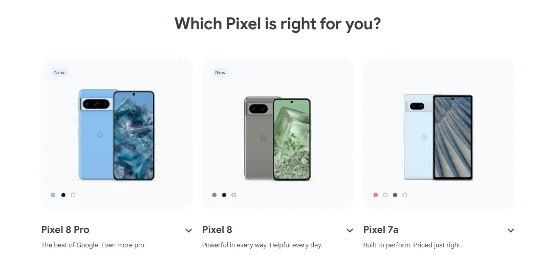 Google Pixel 8 Pro 5G 12GB RAM 128GB ROM 6.7" LTPO OLED NFC Google Tensor G3 Octa Core Unlocked Original Cell Phone