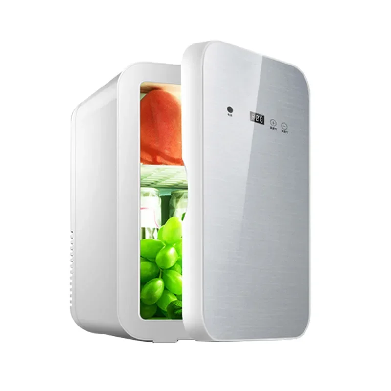 Wholesale Portable 8L 12v Dual-Use Touch Screen Refrigerator Make Up Mini Cooler Cosmetics Skin Care Smart Fridge For Car Room image 3