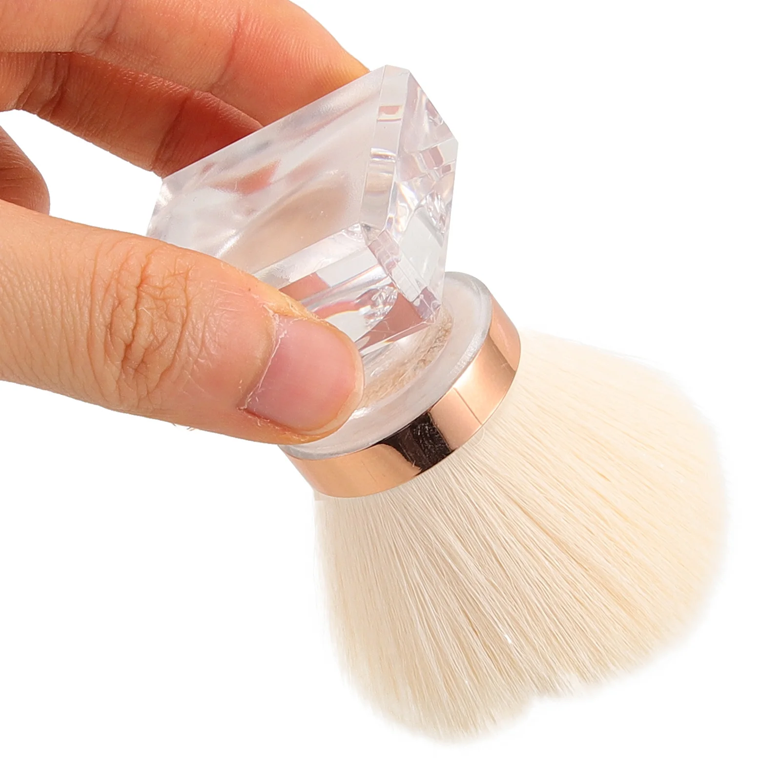 1 set Nail Dust Cleaning Brush Multi-Use Portable Powder Blush Makeup Tool For Manicure Fingernail Art Scrubber Reusable