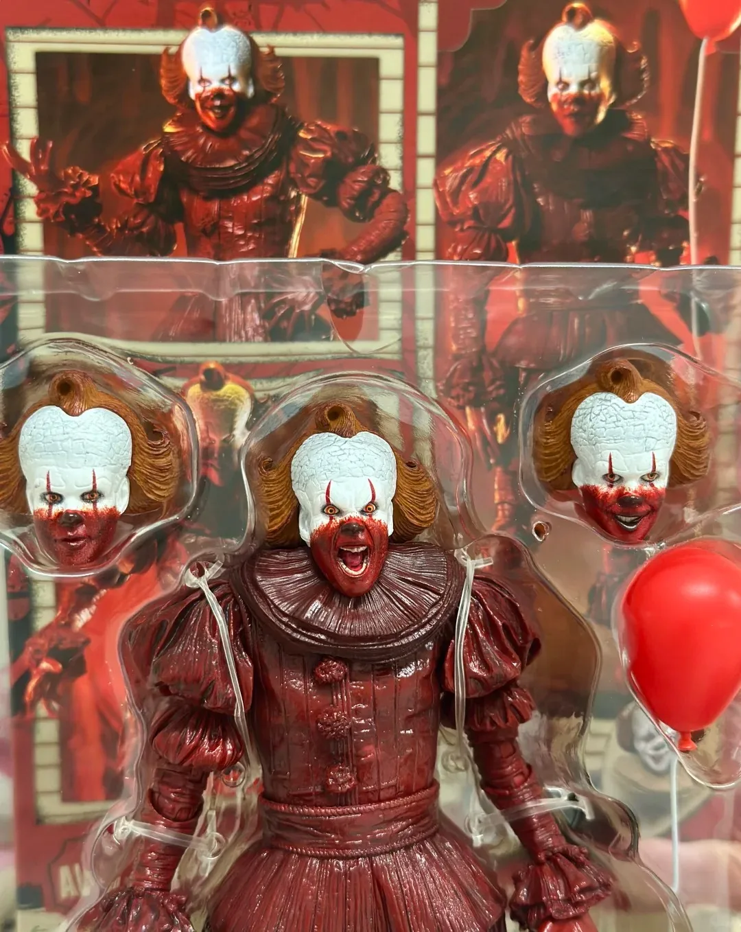 Neca Pennywise Action Figure One Twelfth Scale Bloody Version It Movie Collectible Figurine For Collectors Display In Stock view 3