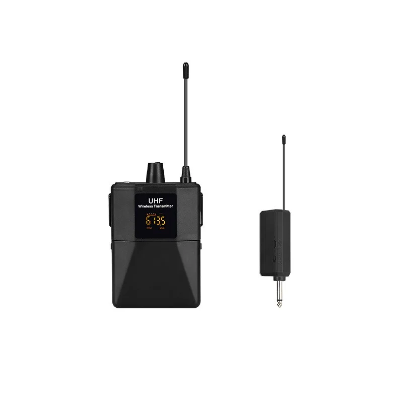 Frequency Wireless Head-Mounted Lapel Microphone Body-Type Transmitter With A Receiver And An LED Digital Display Screen image 5