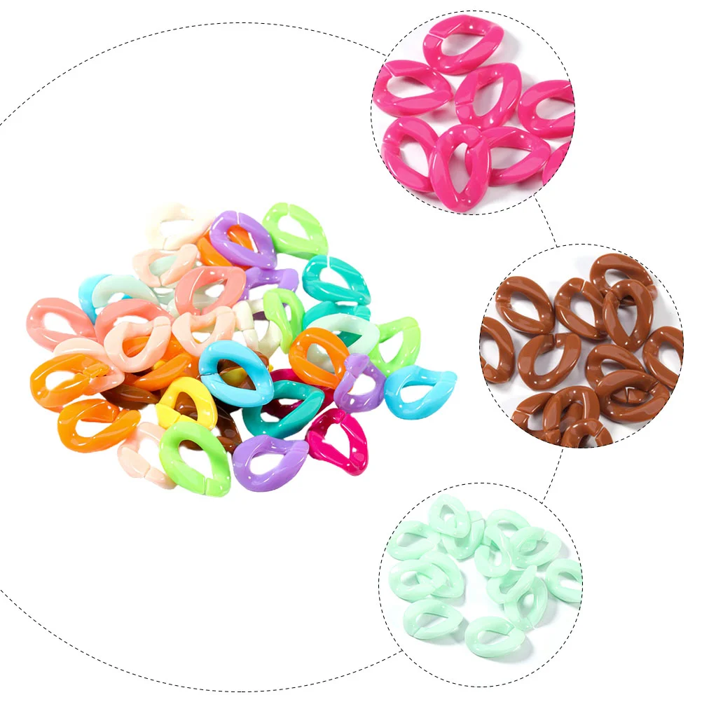 Portachiavi con clip in plastica da 100 pezzi per collegamenti artigianali per realizzare clip con ganci per cappelli fai da te