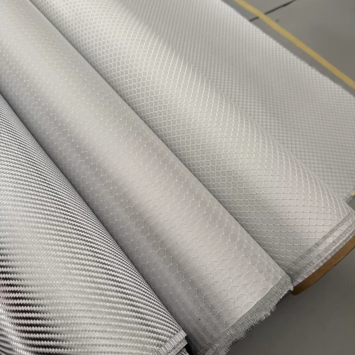 3K 240g/square meter shiny silver plated glass fiber cloth fiber fabric diagonal football pattern diamond 1m wide