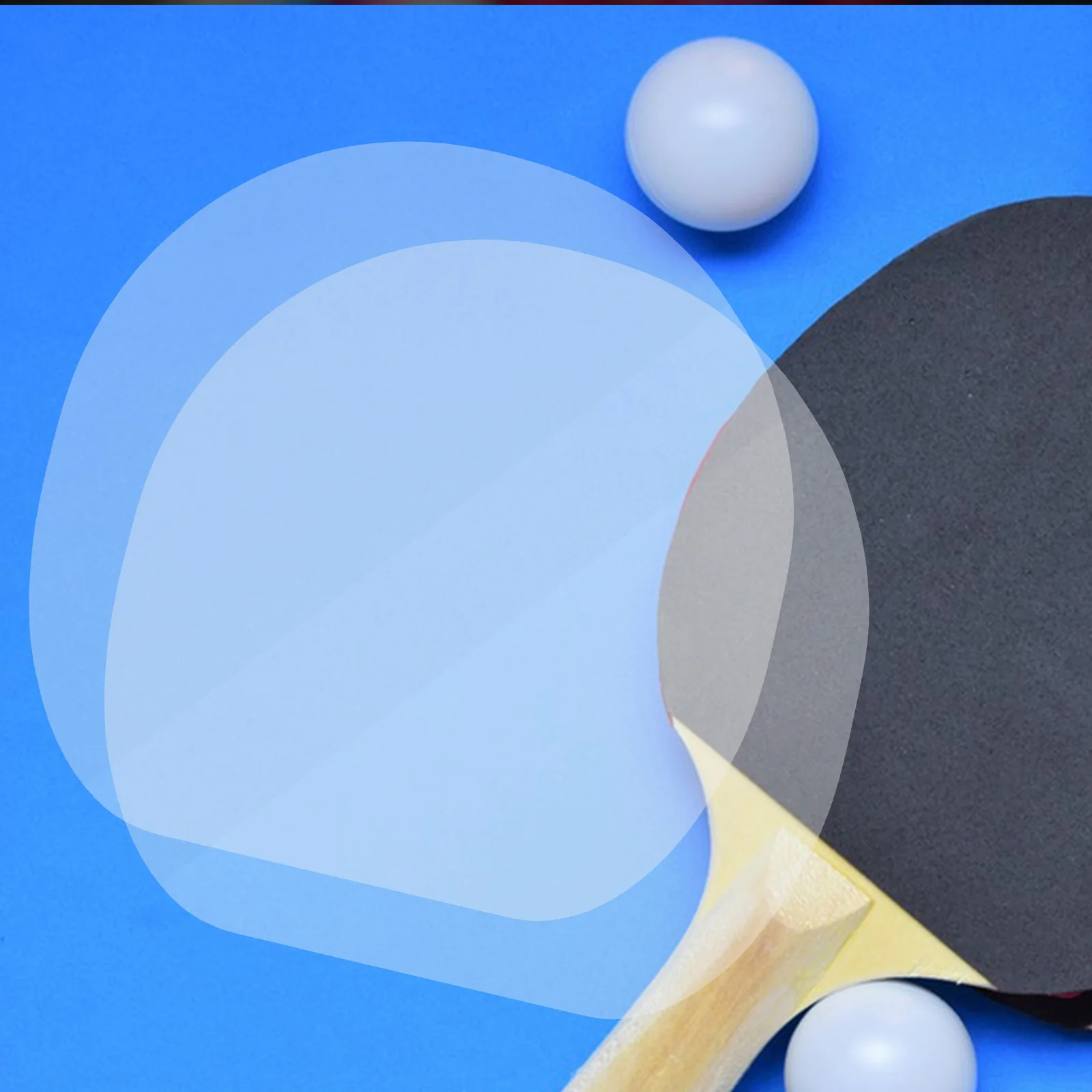 

5Pcs Transparent Table Tennis Racket Protective Film Sticky Adhesive Sheet Paddle Cover Wearresistant Accessory