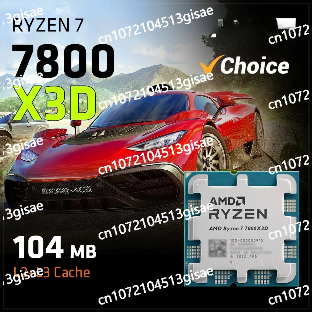 

New AMD Ryzen 7 7800X3D CPU RYZEN Processor 8 Core 16 Thread 120W 5nm Socket AM5 Procesador