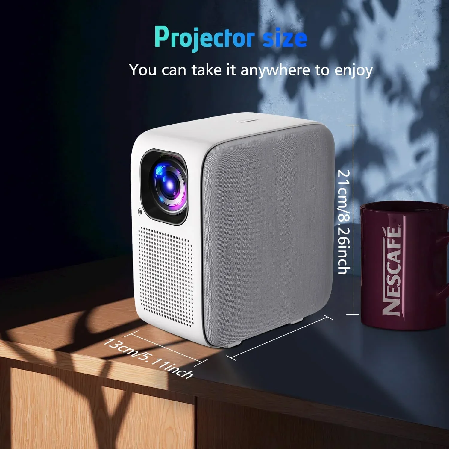 Original brand new！CR·E N·EW 4K Smart Projector Quad Core Android 9 5G WIFI LED 8K Video Full HD 1080P Mini Home Theater Project