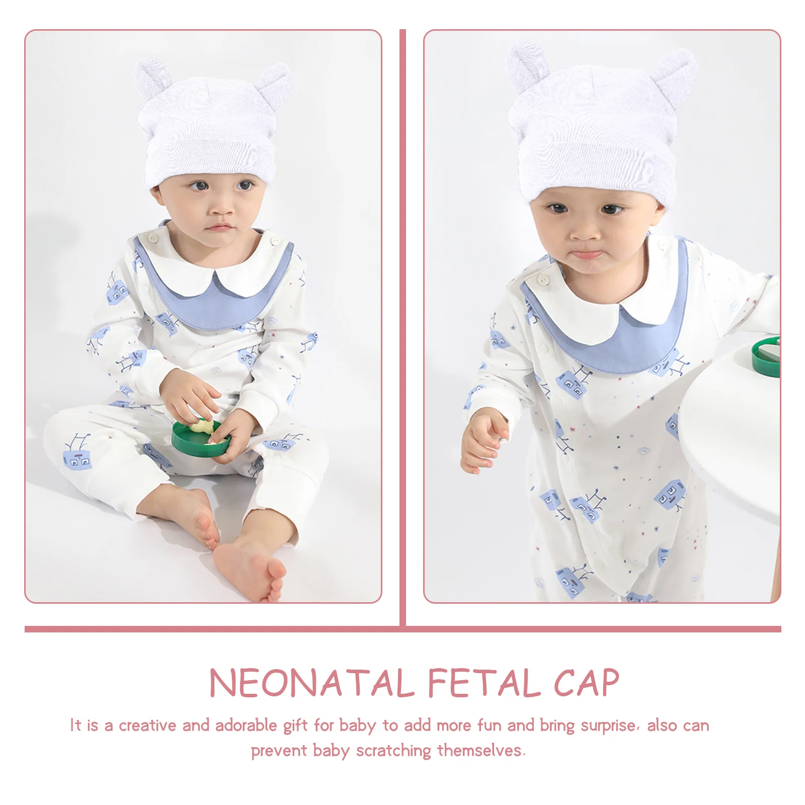 Ensemble de couvre-mains anti-rayures pour bébé de 0 à 6 mois, 1 ensemble, Kit de Protection en coton pour nouveau-né, accessoires chauds d'hiver