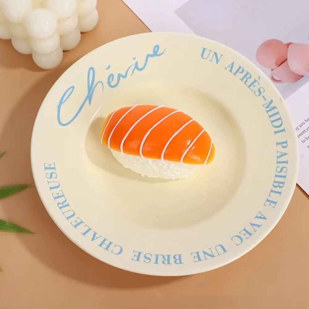 Simulations-Sushi-Quetschspielzeug, Langsam Zurückfedernd, Handgefertigte Sensorik-Fidget-Spielzeuge In Garnelenform, Cremiges Silikon-Quetschspielzeug Für Schüler S2752Fa6Ae30044B89Cc398F1De3Ba851C