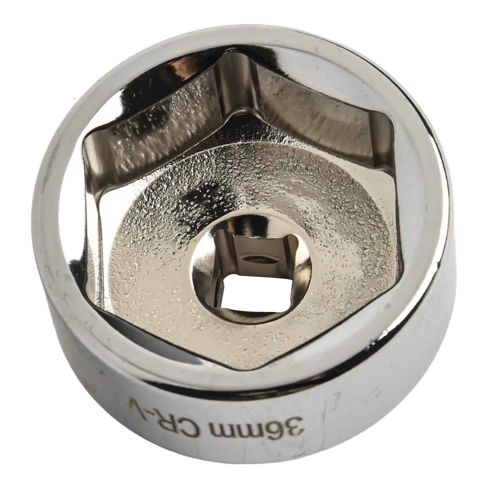 

Серебряный ключ для замены масла, 36 мм, 3 8-дюймовый приводной ключ, ключ для масляного фильтра, 3 8, головка привода, легкая замена масла, 6-точечная конструкция