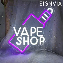 Vape shop neon signs,Led lights,art decoration,business windows,home bars, offices,bedrooms,birthday party gifts Decor Neon Lamp