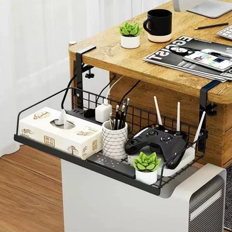 Under Table Storage Rack Under Table Cord Plug Organizer Storage Tool Kitchen Items Bathroom Accessories Kitchen Accessories