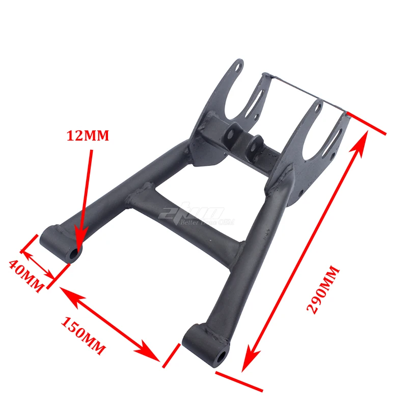 Rear Fork Swing Arm Black For Chinese 50cc 70cc 90cc 110cc 125cc With 6 inches/7 inches tires Taotao Sunl ATV Quad 4 Wheel Motor