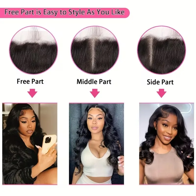 Raw Brazilian Body Wave Bundles With 4X4 Closure Brazilian Human Hair Weave Bundles With 5X5 Closure Hair Extension 3 Bundles view 5