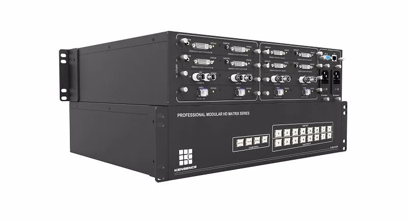 Cctv Video Matrix 8x8/16x16/32x32/72x72 Modular 4k 60hz Seamless video hdbaset matrix switcher over cat6